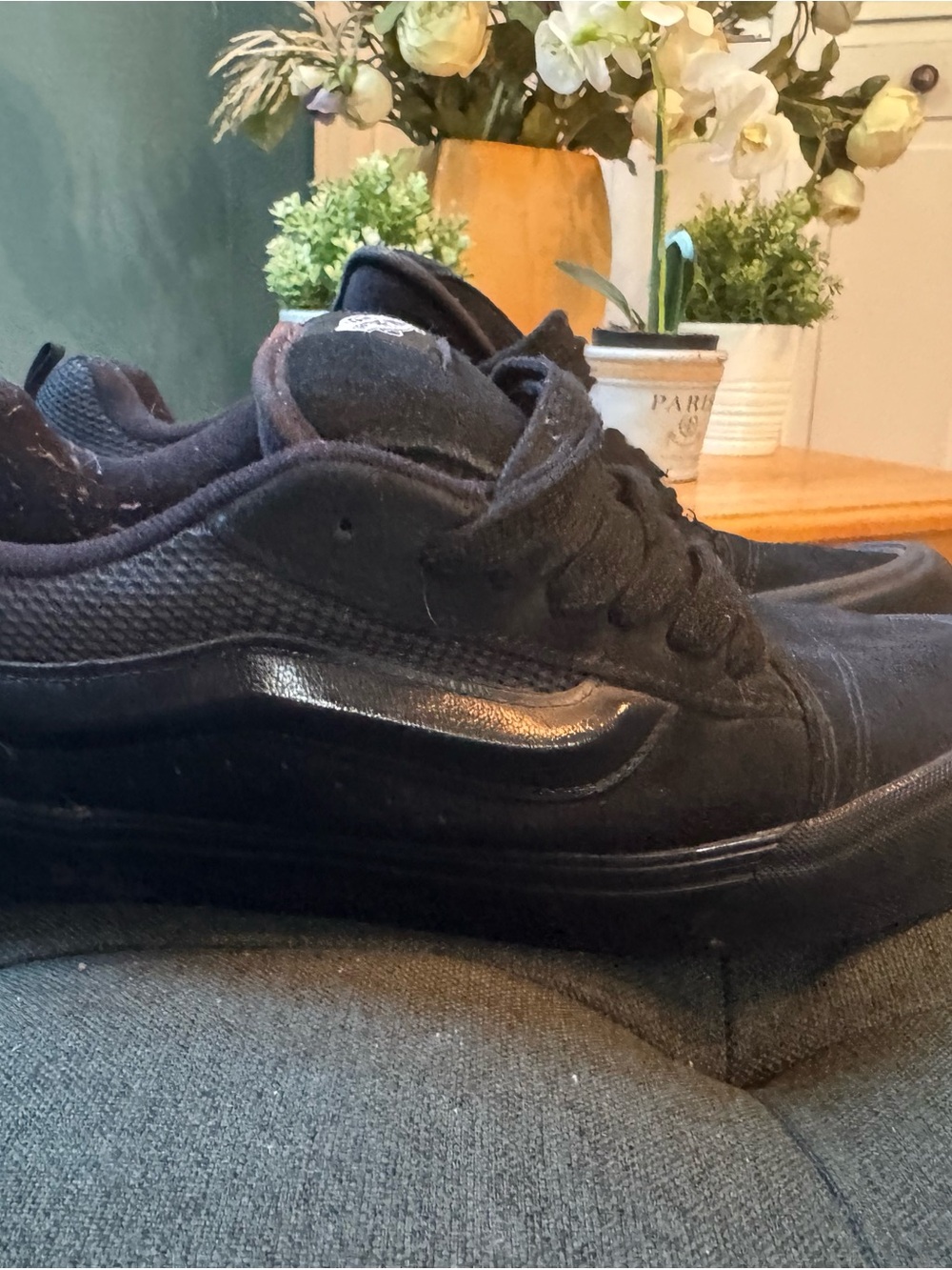 Vans Men’s Black Low-Top Skate Sneakers